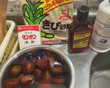 自宅で採れた栗で 渋皮煮作り方1写真
