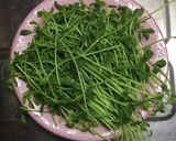 豆苗のからし醤油あえ作り方2写真