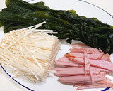 えのきとハムとワカメのかき揚げ作り方1写真