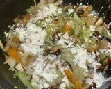 マッシュルームと野菜のクリームパスタ作り方3写真