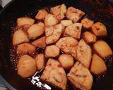 里芋の煮っ転がし+がんも☆お弁当副菜にも作り方4写真