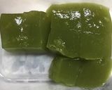 オオバコ　桑の葉茶で抹茶風健康わらび餅作り方3写真