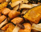 かぼちゃ・エリンギ・鶏肉の和辛子★秋炒め作り方13写真