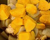 10分で染み込むかぼちゃとこんにゃく煮物作り方4写真