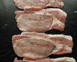 ハムと豚肉の重ね焼き作り方2写真