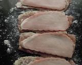 ハムと豚肉の重ね焼き作り方5写真
