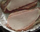 ハムと豚肉の重ね焼き作り方12写真