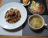 ヨウサマの減塩秋刀魚(サンマ)のパスタ作り方4写真
