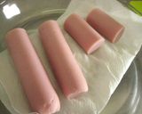 お弁当に！魚肉ソーセージの太巻き♪作り方1写真