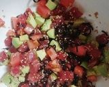 まぐろとトマトの胡麻和えのっけ作り方3写真