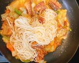 味付け不要さば味噌素麺チャンプル作り方4写真