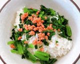 離乳食幼児食 鮭とほうれん草のリゾット風作り方1写真