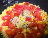 トマトとサバ水煮缶で作る洋風炊き込み御飯作り方3写真