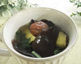 きくらげと薩摩芋の梅コンソメスープ作り方7写真