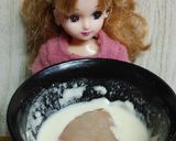 リカちゃん♡赤魚のニラ黄身ソース絡め*｡作り方4写真