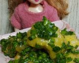 リカちゃん♡赤魚のニラ黄身ソース絡め*｡作り方18写真