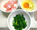ほうれん草の炒飯◎お手軽食材で簡単作り方1写真