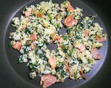 ほうれん草の炒飯◎お手軽食材で簡単作り方3写真