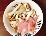 ガレット風！ハムときのこのおかずクレープ作り方3写真