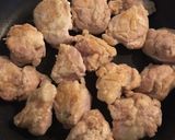蓮根と鶏肉の黒酢煮作り方3写真