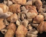 蓮根と鶏肉の黒酢煮作り方4写真