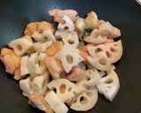 鶏もも肉とれんこんの甘辛炒め作り方6写真