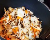 キノコのミルクチーズ スープ(豆腐入り)作り方2写真