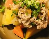 豚肉の肉ジャガ＆カボチャの甘煮作り方4写真