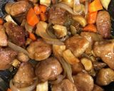 にんじんと玉ねぎとエリンギの黒酢豚作り方5写真
