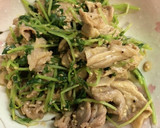 豚しゃぶと豆苗の味噌マヨ和え作り方5写真