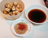 合挽き肉とごぼうと胡麻の煮込み作り方1写真