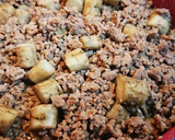合挽き肉とごぼうと胡麻の煮込み作り方3写真