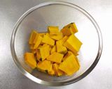 シークヮーサーでさっぱり味かぼちゃサラダ作り方2写真