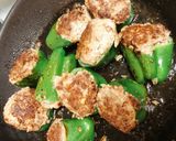 たっぷりごろっとピーマンの肉詰め作り方5写真