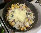 秋の味覚とハムのずぼらリゾット作り方7写真