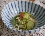 きゅうり・えのきの梅和え♪シャキツル食感作り方5写真