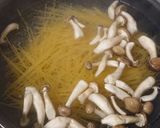 地のりと豚肉の和風パスタ作り方4写真
