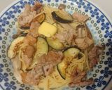 地のりと豚肉の和風パスタ作り方6写真