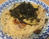 地のりと豚肉の和風パスタ作り方7写真