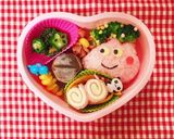 ペッパピッグ キャラ弁 デコ弁作り方6写真