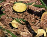 なすときのこのとろとろひき肉炒め作り方6写真