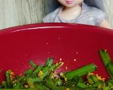 リカちゃん♡ニラとピーナッツラー油和え♪作り方5写真