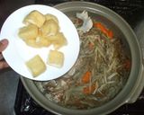 ごぼう鍋♪簡単豚肉根菜と作り方11写真