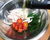 シーアスパラとサラダチキンの和え物作り方2写真