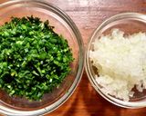 生ニラ&玉葱の温かい蕎麦作り方1写真