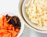 レンコンとにんじん、きくらげの照り炒め作り方2写真