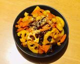 レンコンとにんじん、きくらげの照り炒め作り方8写真