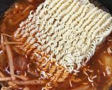 1人ランチ★辛いラーメンサッポロ1番★作り方3写真
