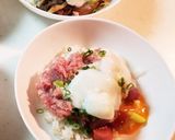 ふわふわとろろ二色丼作り方5写真