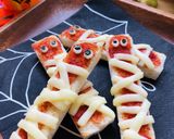 簡単ハロウィン♪ミイラのトースト作り方6写真